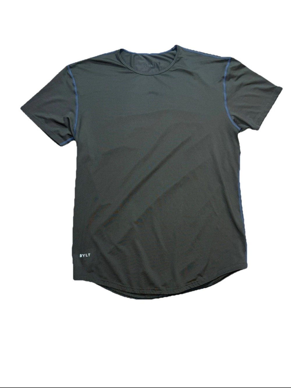 BYLT Basics Black Short-Sleeve Crew Tee with Contrast Stitch